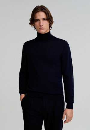 CLASSIC ROLL NECK - Pullover - navy