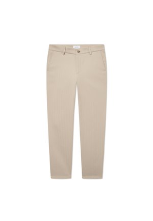 COMO SUIT PANTS - Kostiuminės kelnės - dark sand/light sand