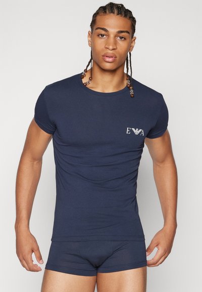 Emporio Armani 2 PACK CREW NECK - Caraco - bianco marine/white marine