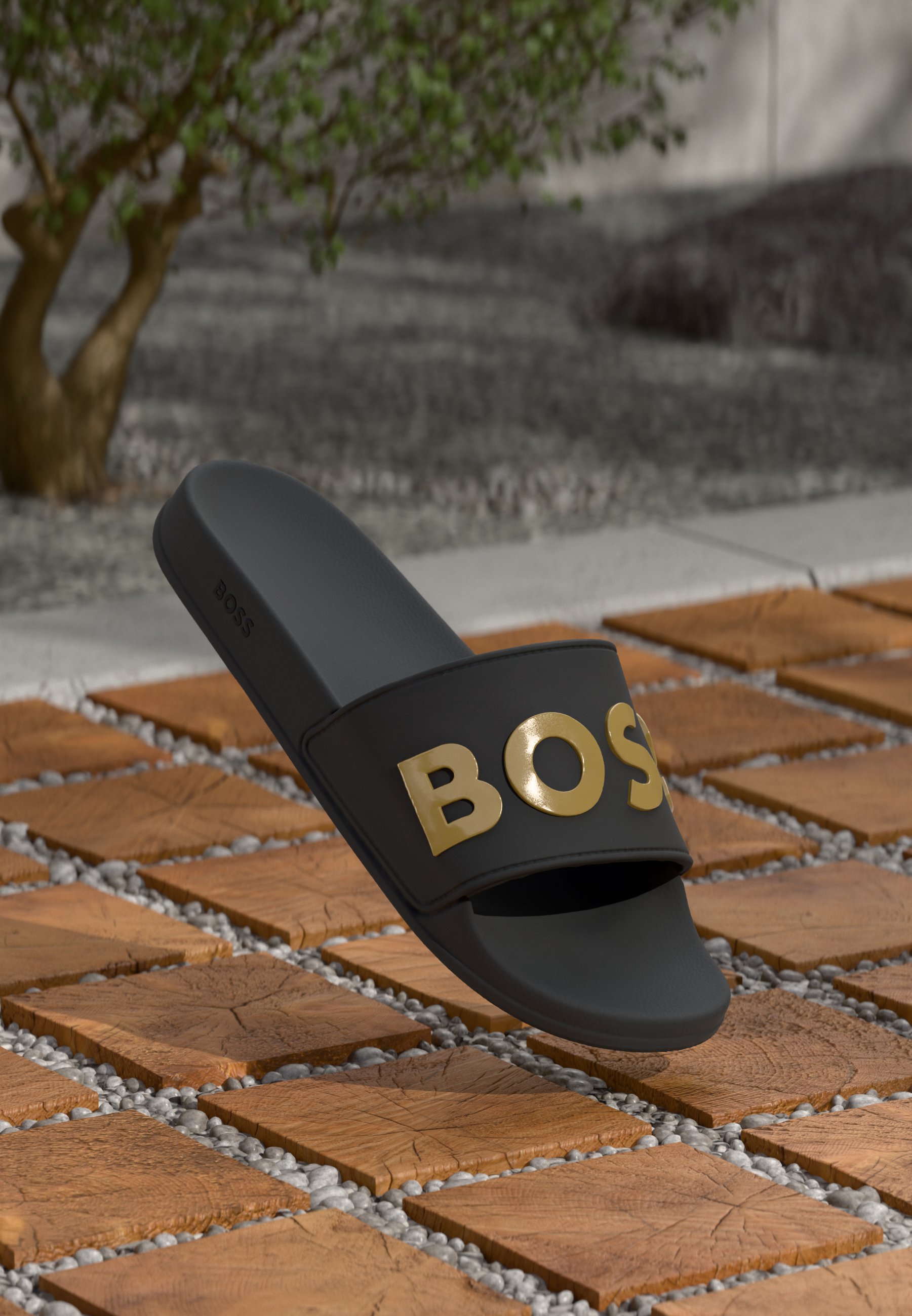 BOSS KIRK UNISEX - Mules - black - Zalando.co.uk