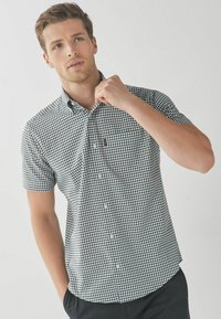 Next - EASY IRON BUTTON DOWN OXFORD  - Cămașă - navy blue/white gingham Imagine miniatură 1