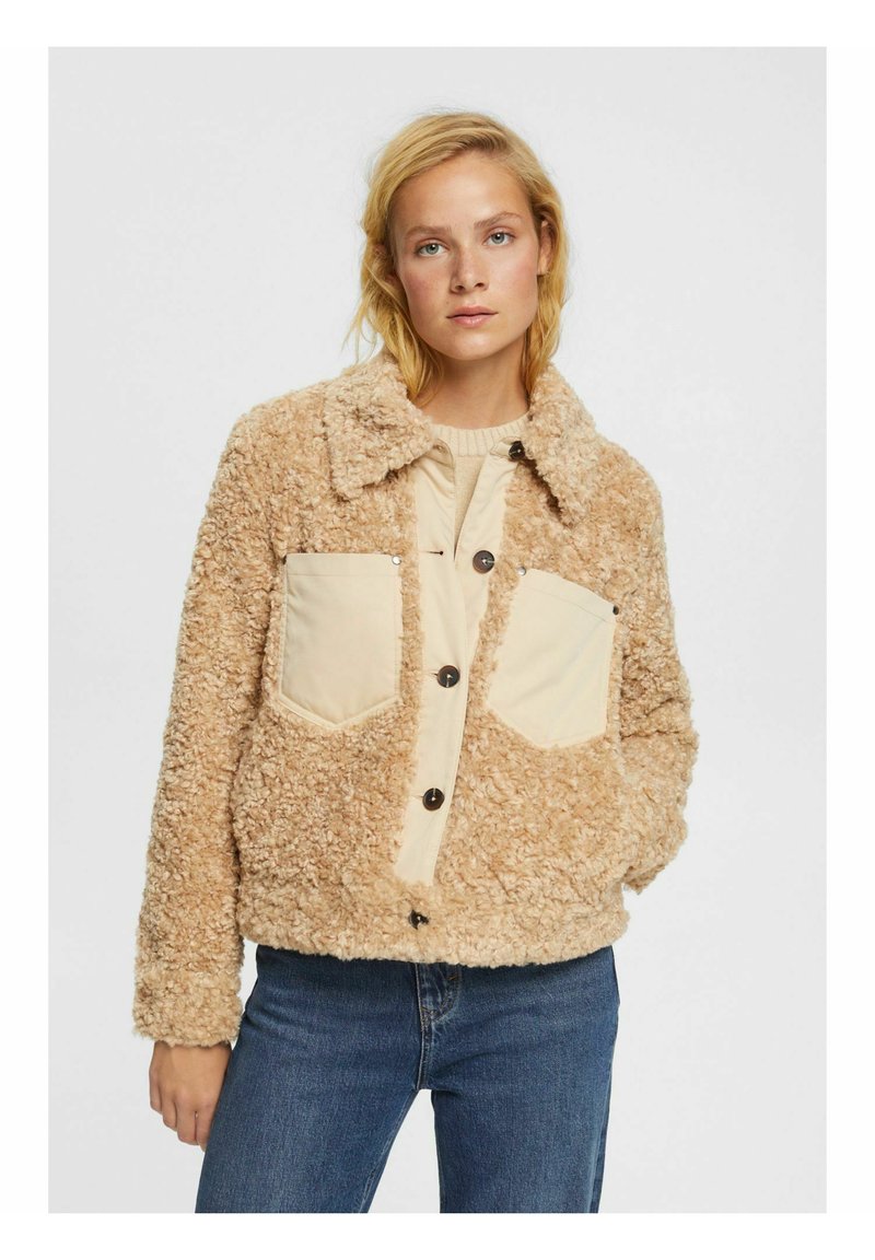 Esprit SHACKET AUS Winter jacket cream beige/beige Zalando.de