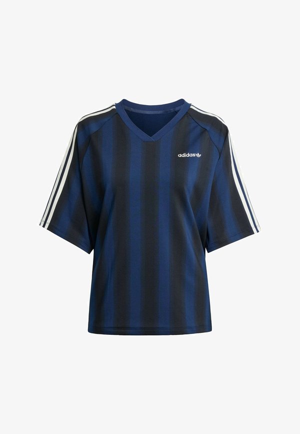 LINEAR TEE - Print T-shirt - night indigo4