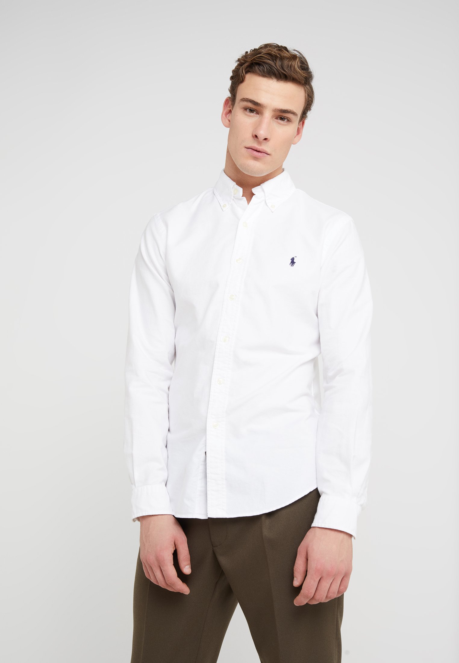 Il Afleiden Beneden afronden Polo Ralph Lauren SLIM FIT OXFORD SHIRT - Overhemd - white/wit - Zalando.nl