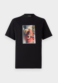 FLYER ROSES AND SNAKE FIT - T-Shirt print - black