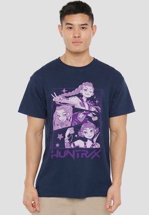 K-POP DEMON HUNTERS - HUNTRIX MANGA PANELS TRIO - Print T-shirt - dark blue