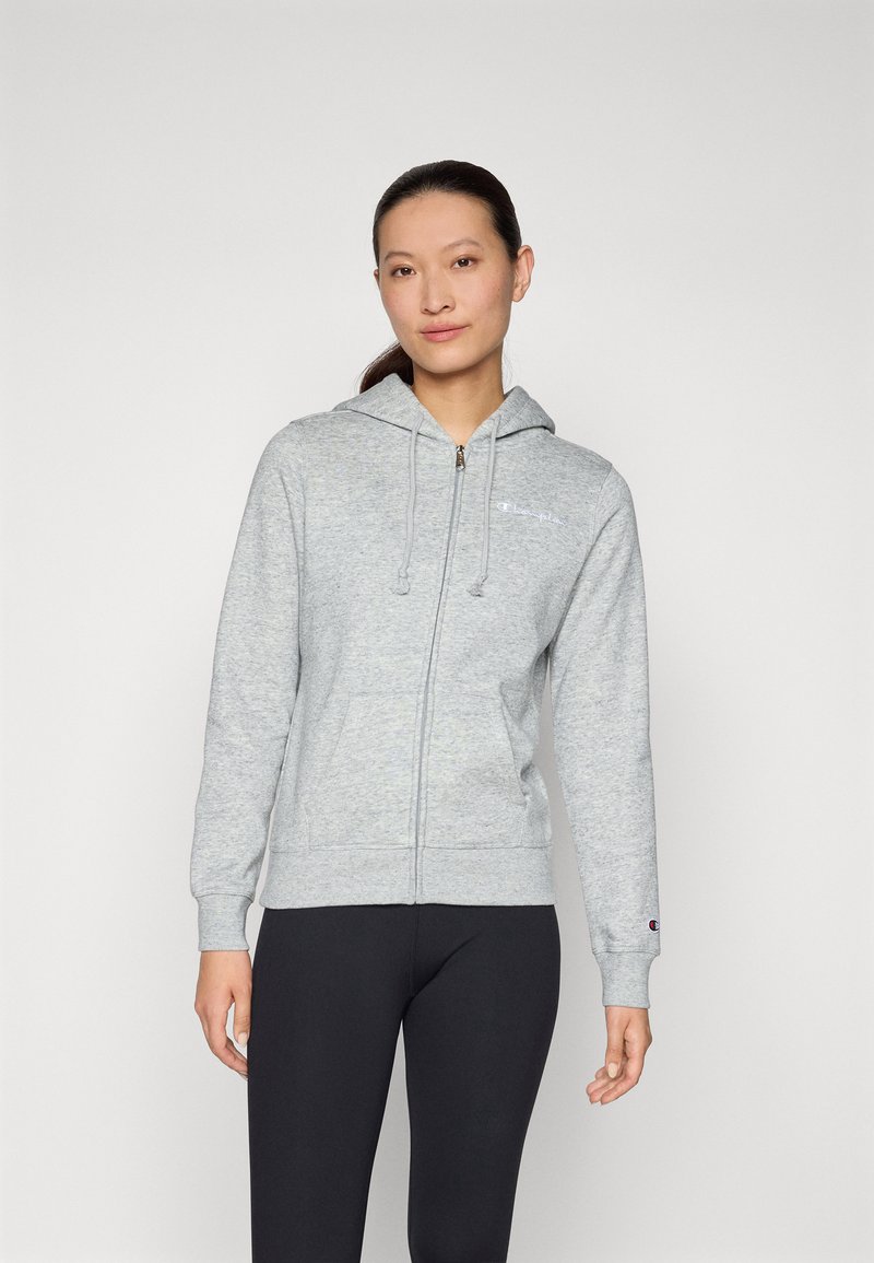 Champion SPORTSWEAR ZIP UP HOODIE SLIM FIT - Mikina na zip - grey