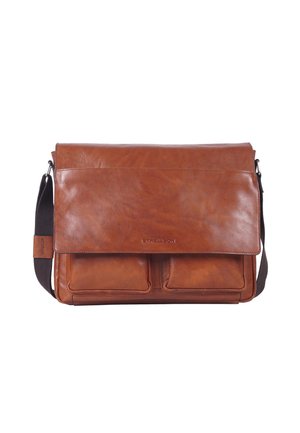 KENLEY JEREMY MESSENGER - Schoudertas - cognac