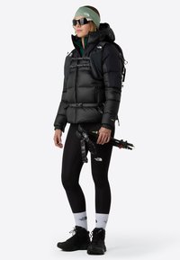 The North Face W DIABLO DOWN 2.0 HOODED JACKET - Untuvatakki - black heather/black