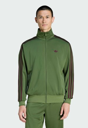 FIREBIRD - Sudadera con cremallera - focus olive/maroon