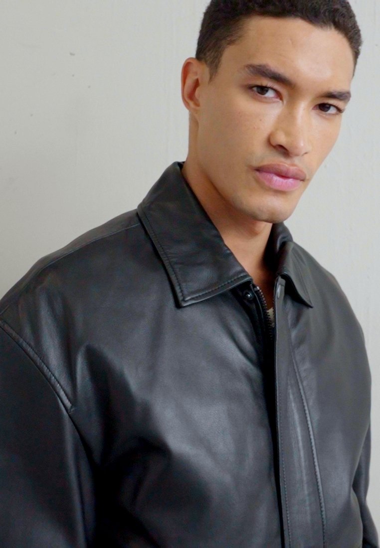 STUDIO ID OVERSIZED - Bomber Jacket - black - Zalando.co.uk