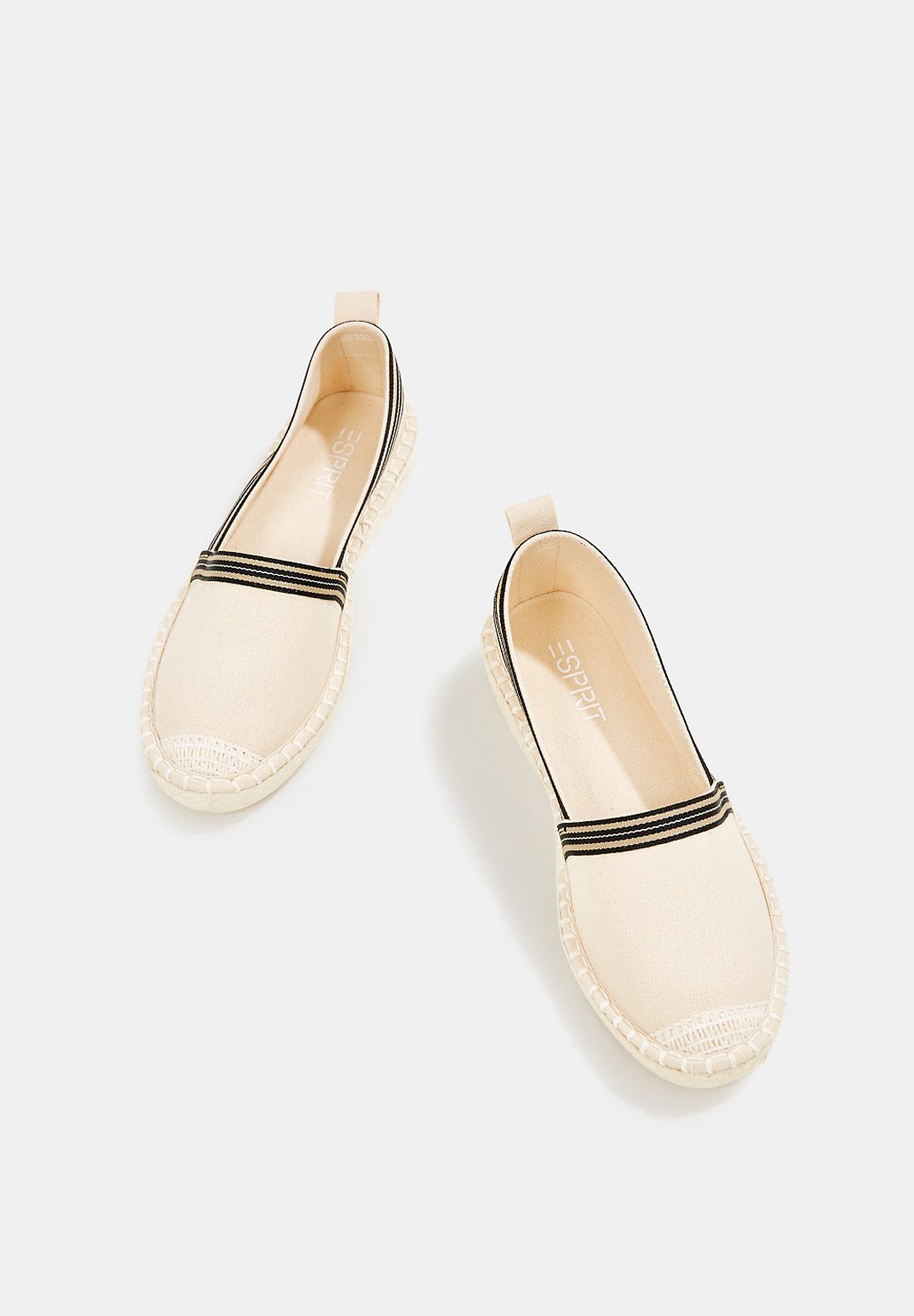 INES TAPE SLIP Espadrillos cream beige INES TAPE SLIP Espadrillos cream beige