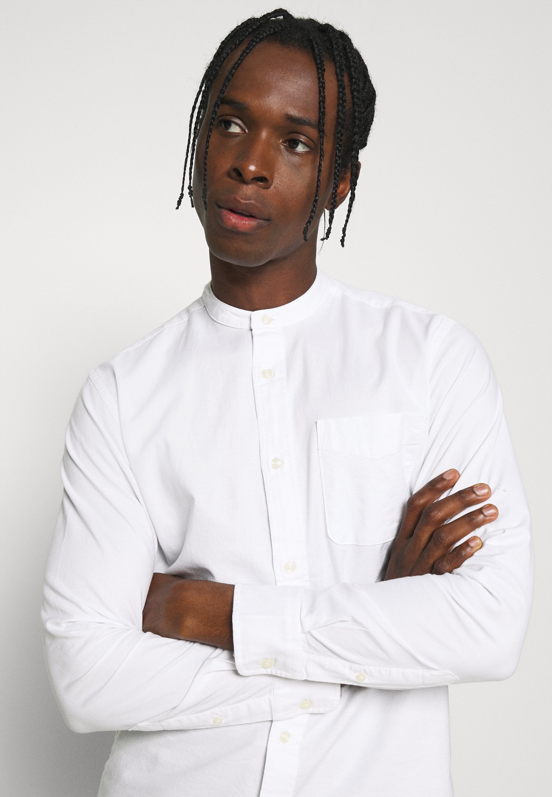 JPRBLUBROOK OXFORD BAND - Shirt - white 