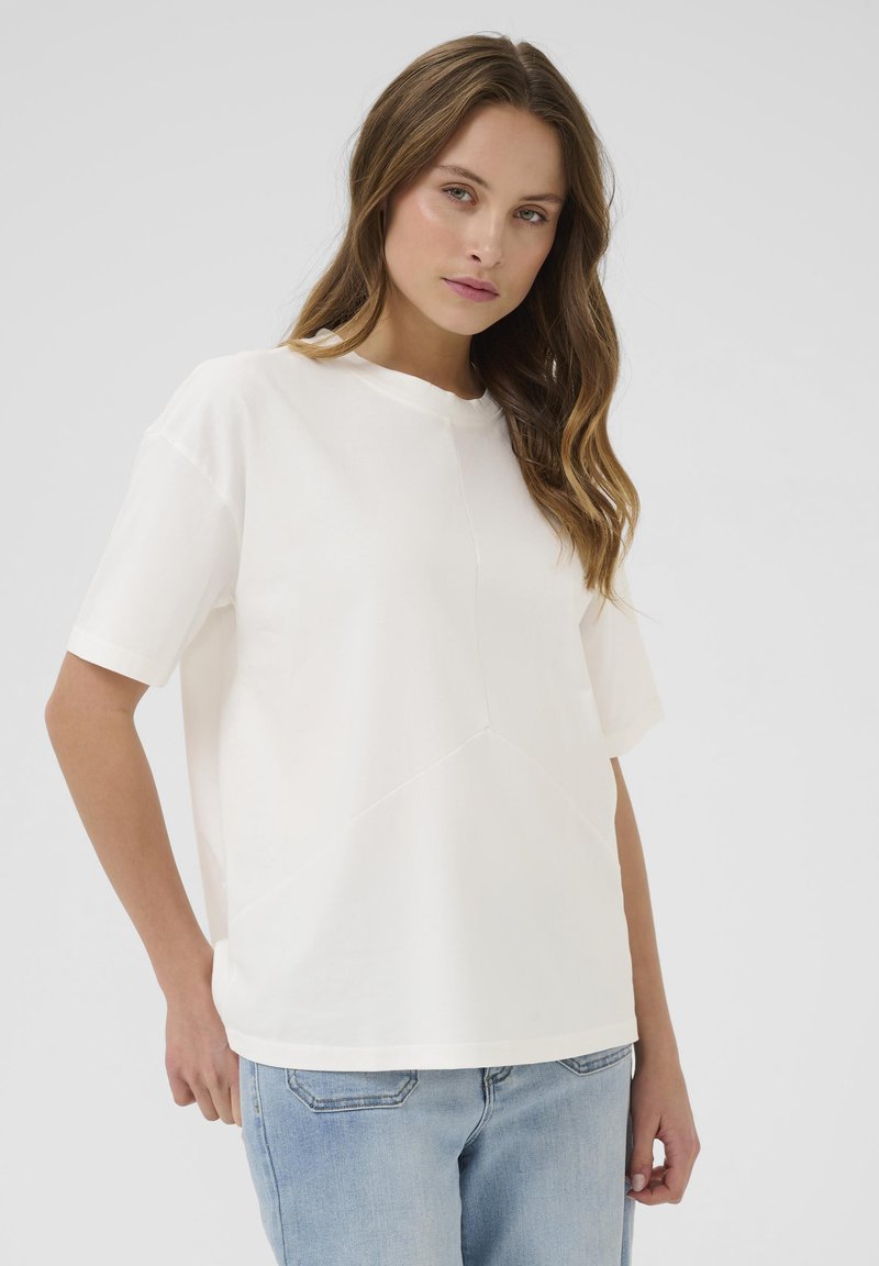 Kaffe KACOURTNEY - T-shirt basique - chalk
