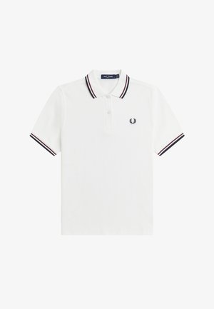 Fred Perry, THE TWIN TIPPED - Polo - snow white/oxblood/navy