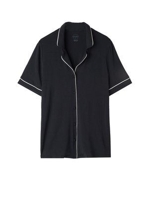 Intimissimi, SHORT-SLEEVED BUTTON-DOWN - Nattøj trøjer - schwarz black