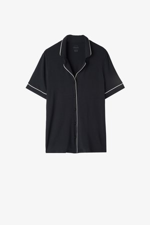 Intimissimi, SHORT-SLEEVED BUTTON-DOWN - Nattøj trøjer - schwarz black