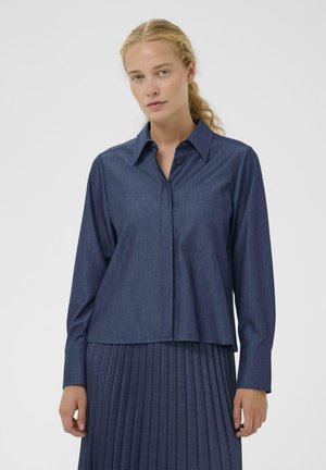 CHERRIE - Skjortebluser - dark denim