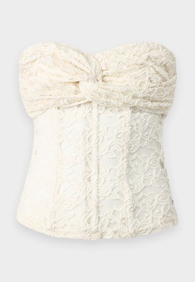 ROKH TWISTED CORSET  - Top - ivory