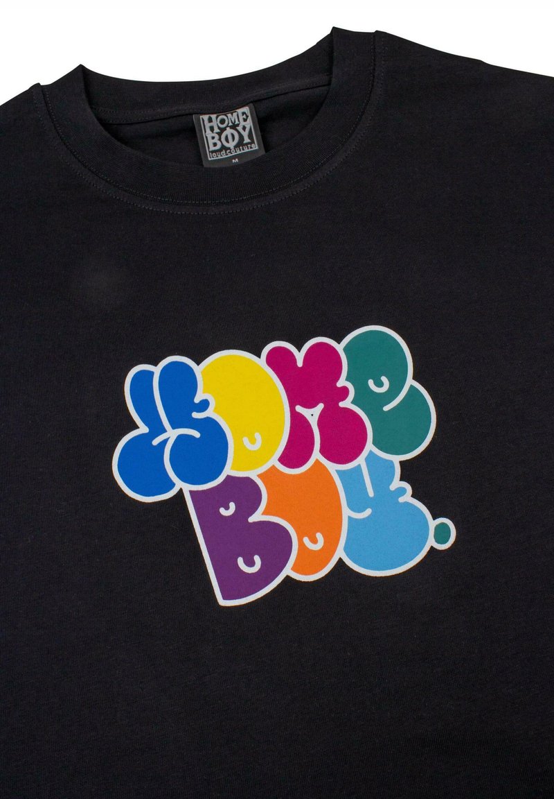 T-shirt Homeboy Orange Pour Homme - Taille L, Coton, Imprimé Logo, Décontracté