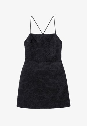 & OTHER STORIES, & OTHER STORIES JACQUARD APRON MINI DRESS - Robe de jour - black