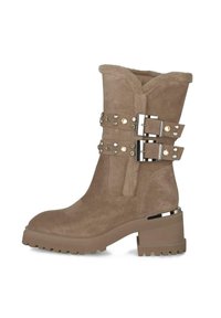 Stivali con plateau - marrón claro