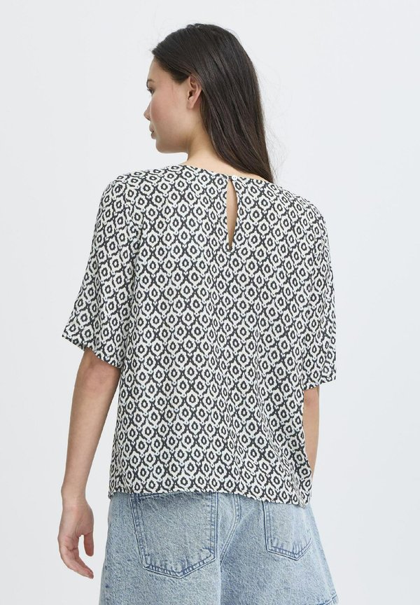 IHMARRAKECH - Blouse - total eclipse ikat tile aop2