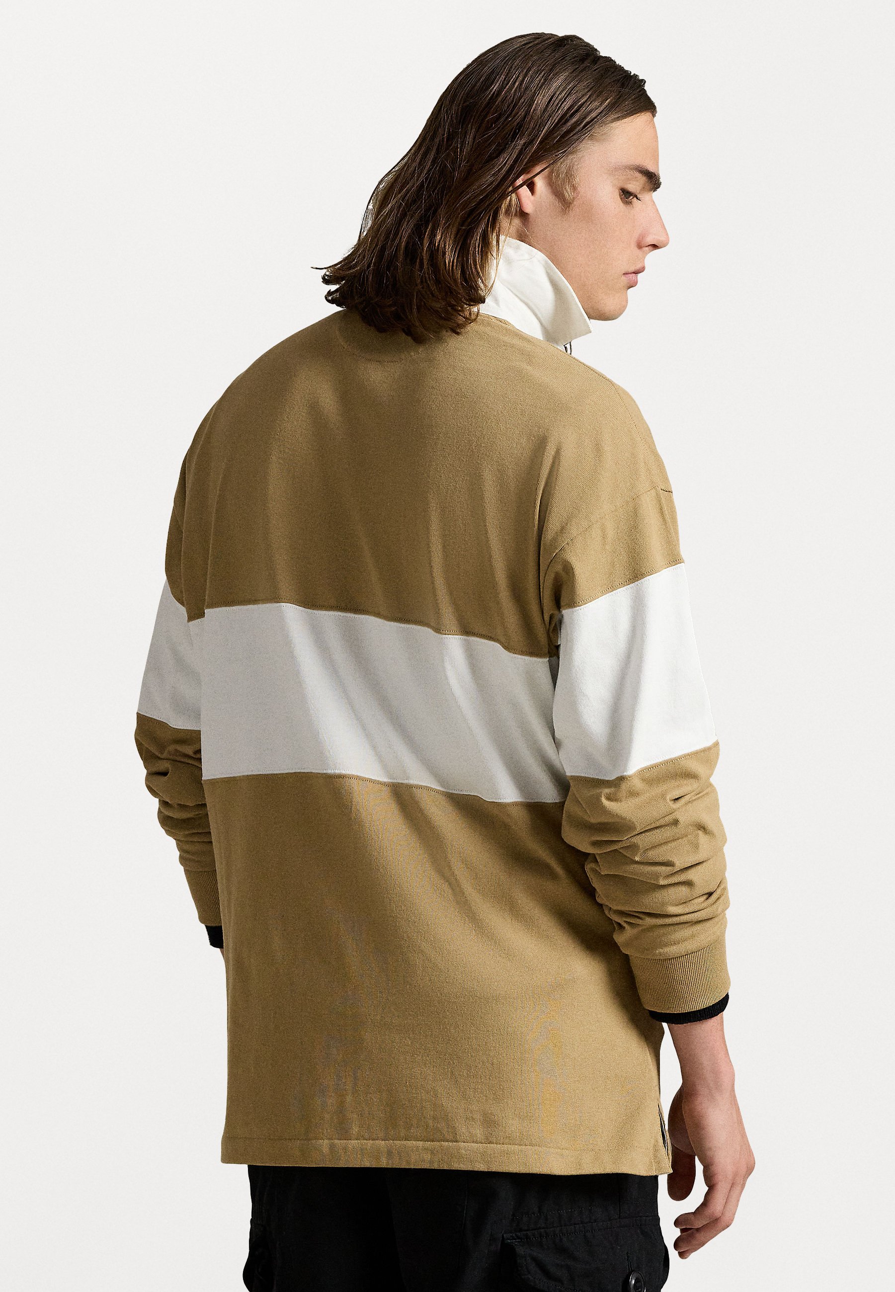 POLO Ralph Lauren THE BIG FIT ラガーシャツ S ビッグ フィット ストライプド ジャージー ラグビー シャツ | ラルフ