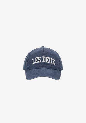 Les Deux, COLLAGE WASHED SOFT BASEBALL - Шапка - dark blue denim