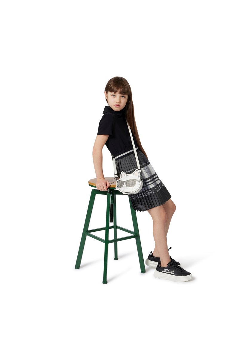 KARL LAGERFELD KIDS DRESS - Φόρεμα ημέρας - black/charcoal grey