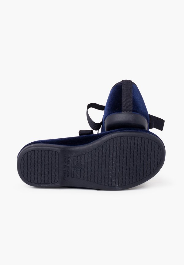 MERCEDITAS TERCIOPELO LAZO FAYA NIÑA – Lauflernschuh – azul marino