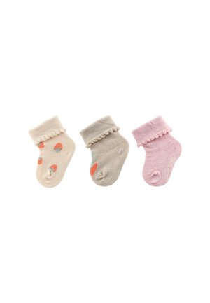 3ER-PACK ERDBEEREN - Socks - melange ecru
