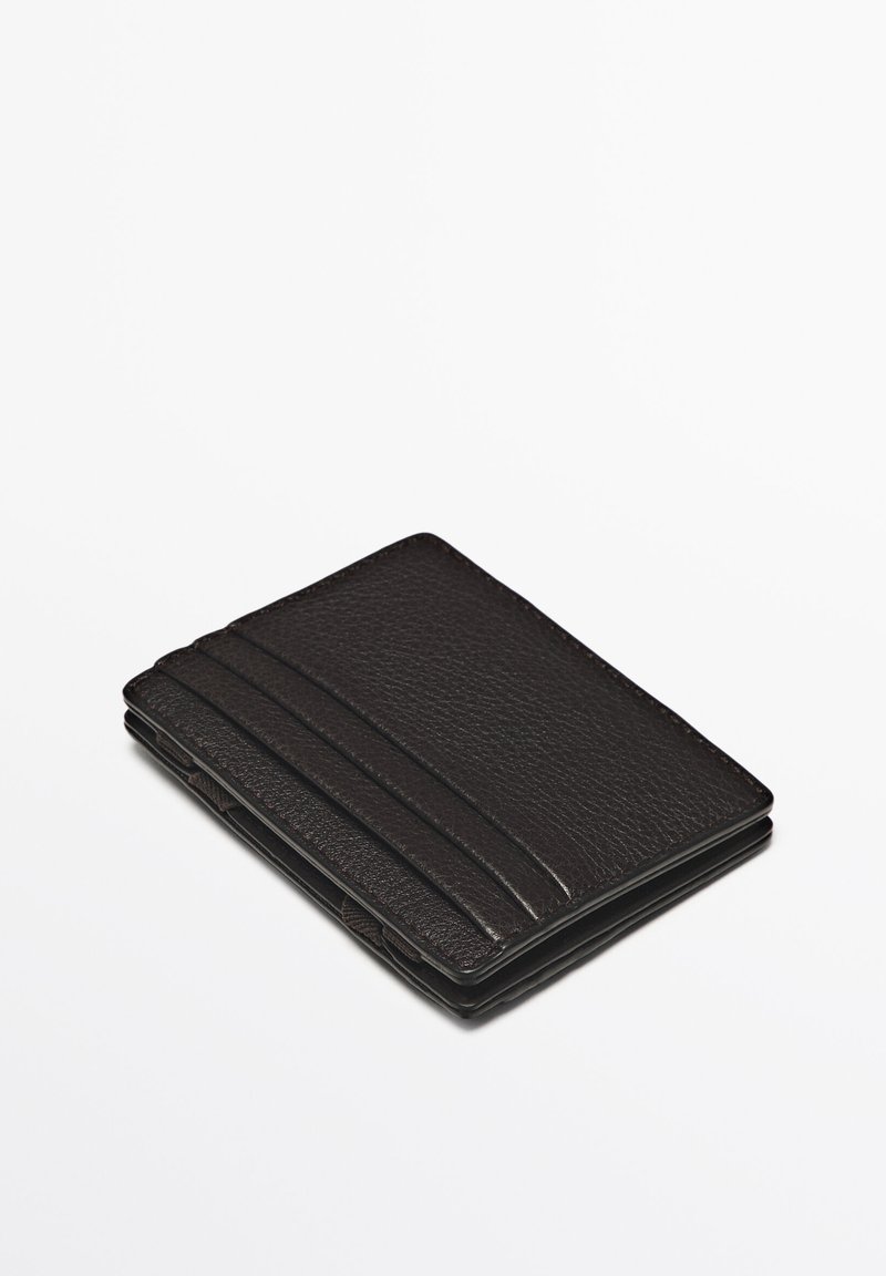 Massimo Dutti NAPPA Geldbörse dark brown/dunkelbraun