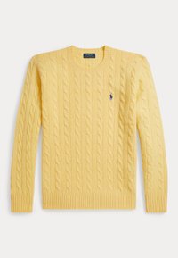 CABLE KNIT WOOL CASHMERE JUMPER - Strickpullover - fall yellow