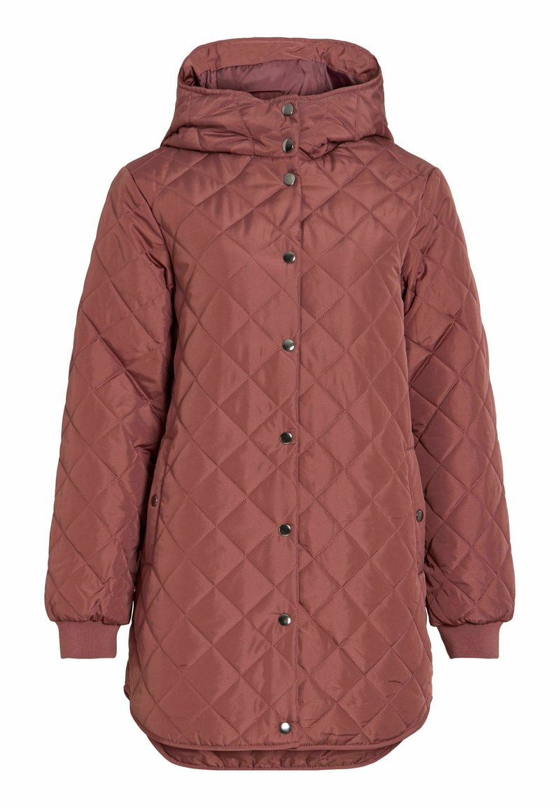 Vila Giacca Imbottita Con Cappuccio Modello Vitate L/S - Donna - Chiusura A Bottoni - Realizzata In Poliestere Riciclato