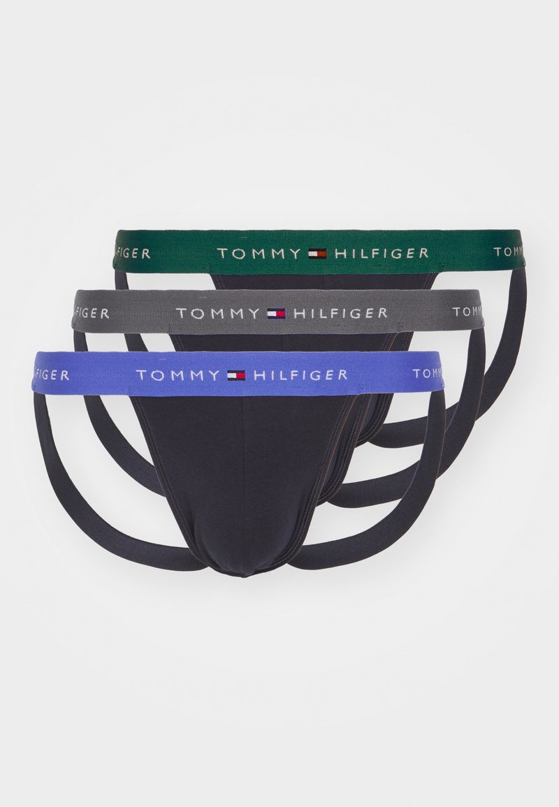 Tommy Hilfiger JOCKSTRAP 3 PACK - Slip - dark ash/ornamental green/laz blue