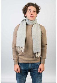 Dalle Piane Cashmere HERRINGBONE - Sjal / Tørklæder - grigio chiaro