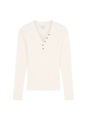 Lee, LS WAFFLE HENLEY - Trui - ecru