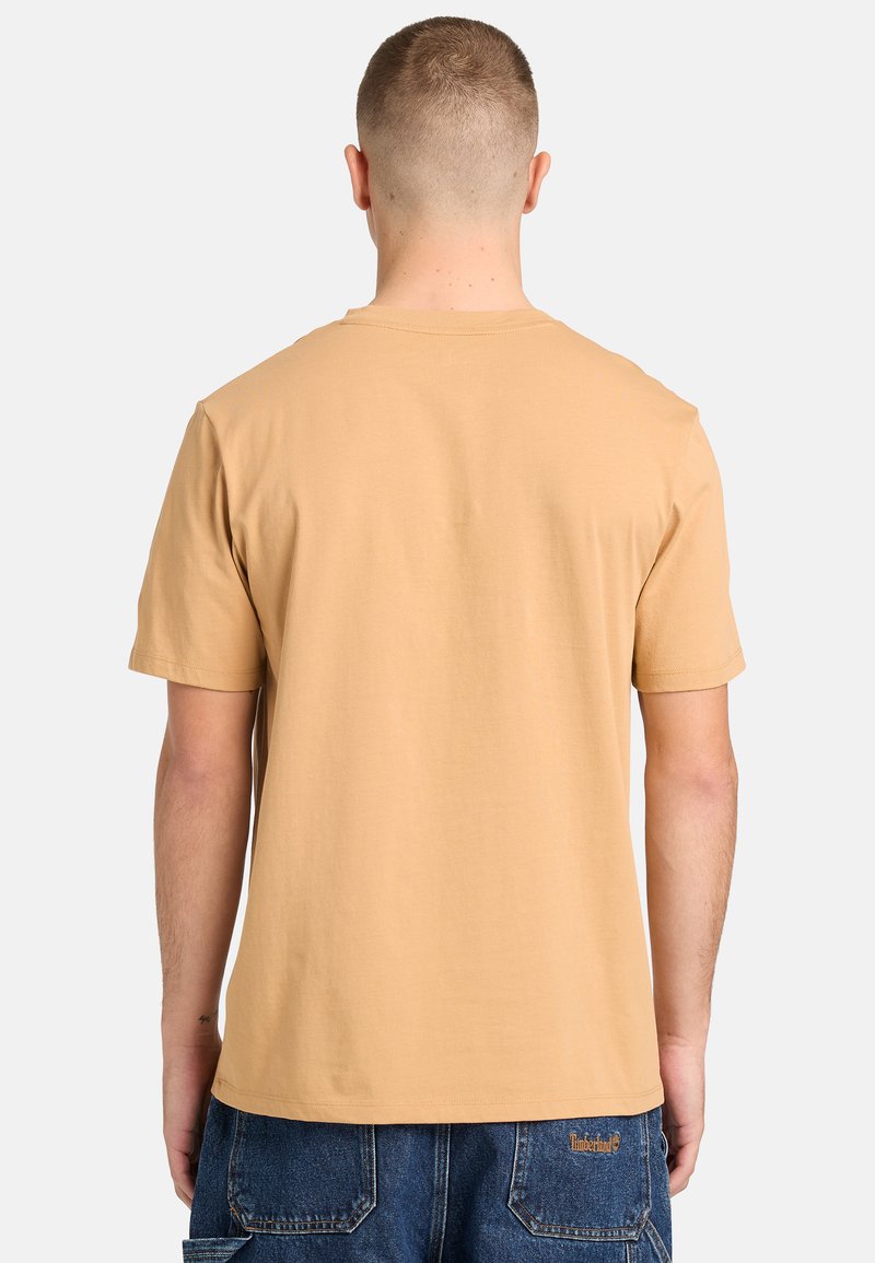 Timberland TREE LOGO LAKE HOUSE GRAPHIC TEE - Triko s potiskem - light brown
