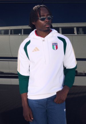 adidas Performance FIGC ITALY HOODIE - Reprezentančna oblačila - white