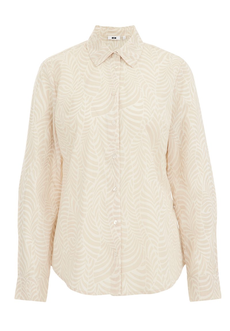 WE Fashion Overhemdblouse beige WE Fashion Overhemdblouse beige