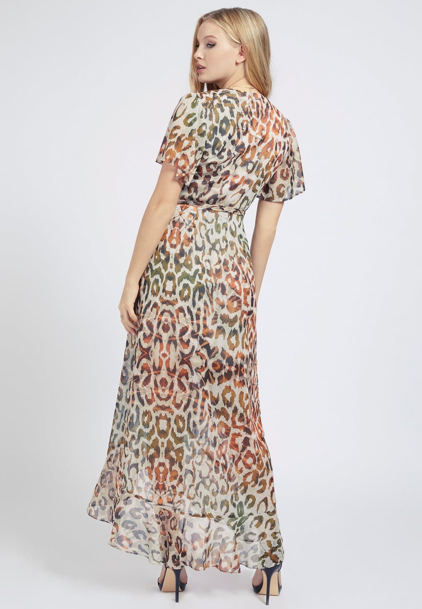 Guess Vestito lungo - animalier/marrone - Zalando.it