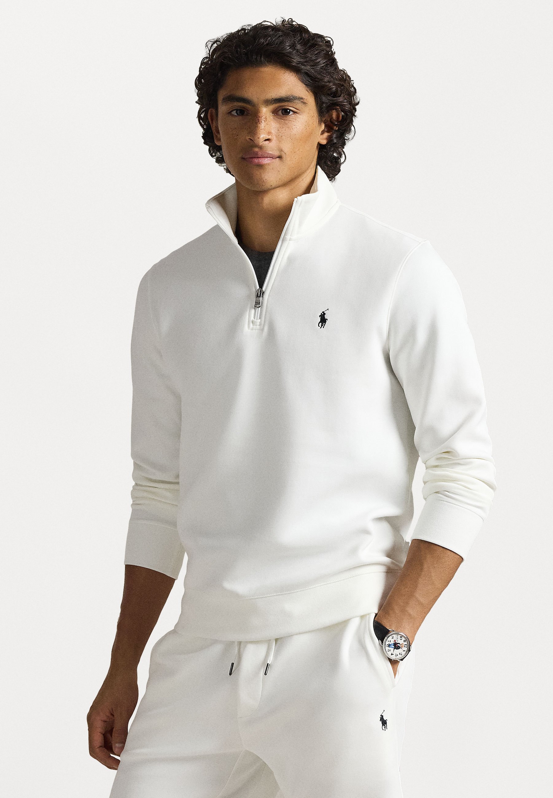 Polo Ralph Lauren DOUBLE-KNIT QUARTER-ZIP PULLOVER - Camisola