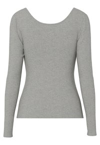 Pieces PCKITTE  - Long sleeved top - medium grey melange