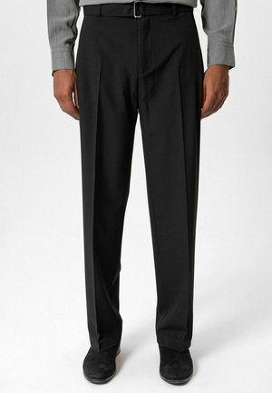 RELAXED - BELTED - Chino - black