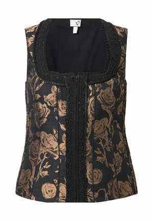Ulla Popken SLIM, CARRÉE-AUSSCHNITT - Weste - light brown