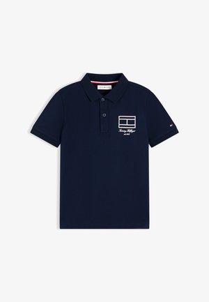 Tommy Hilfiger, FLAG OUTLINE - Polo - dark night navy