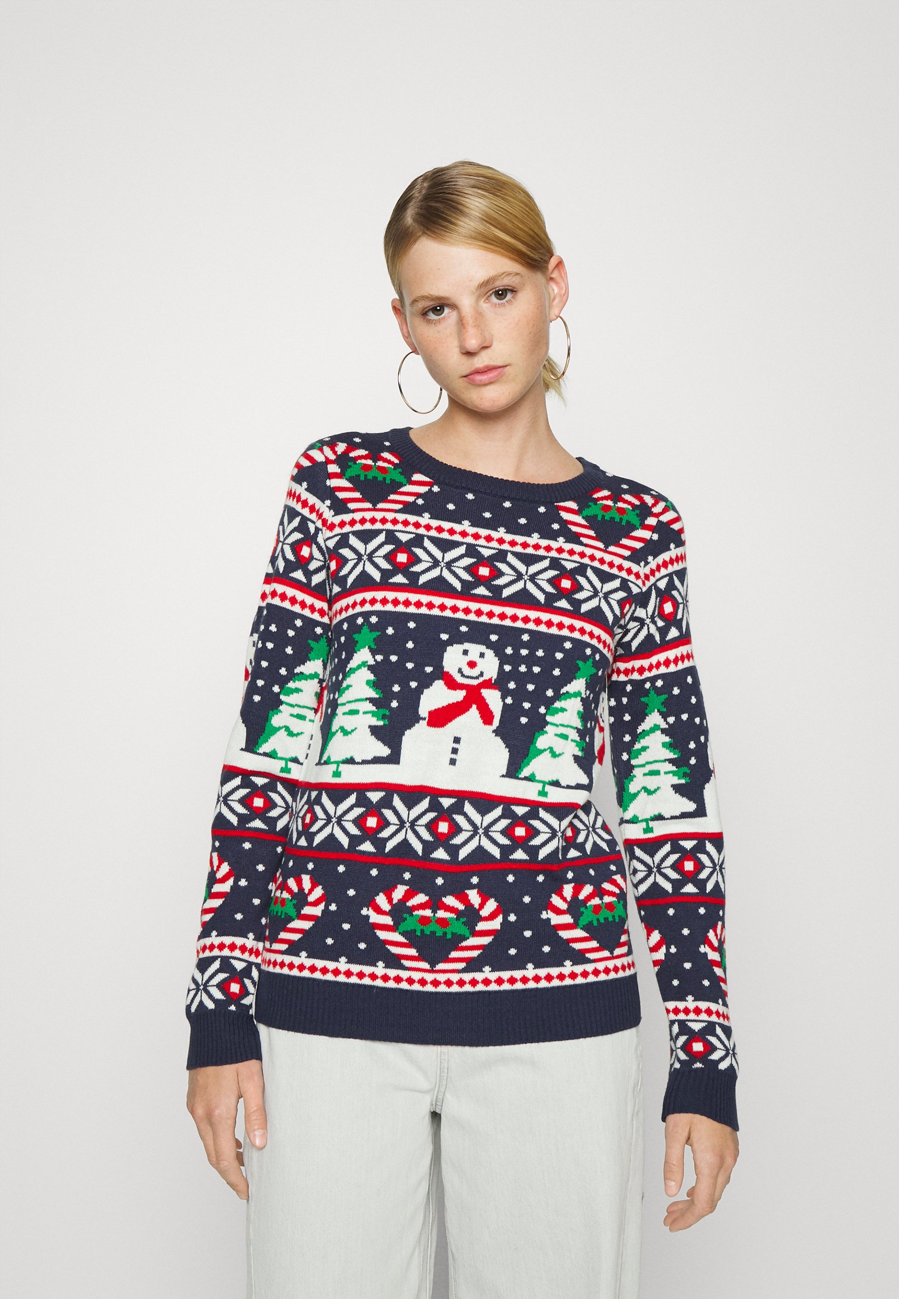 snowman christmas jumper womens