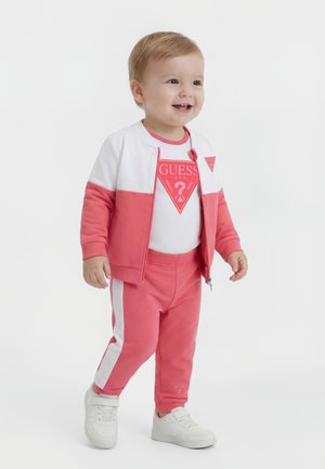 Guess BABY ACTIVE ZIP UNISEX SET - Regalos para bebés - juicy pink