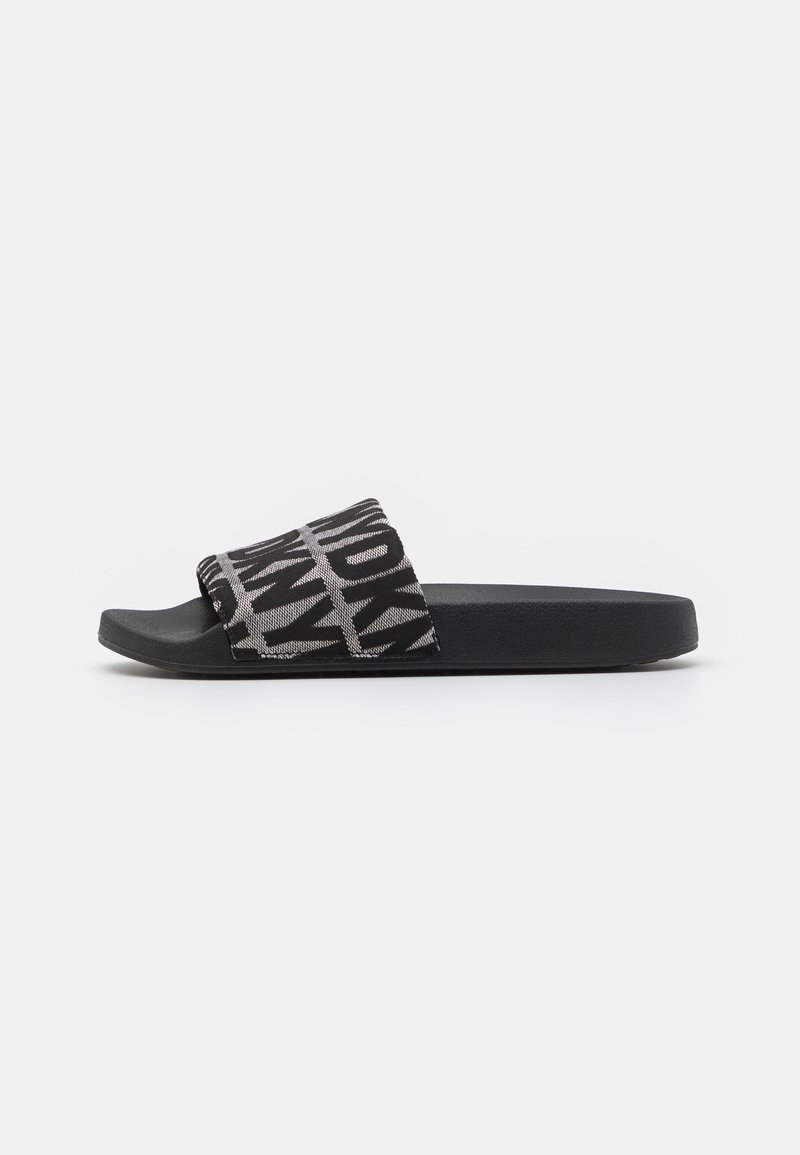 DKNY ZELLA FLAT SLIDE Mules black/white/black Zalando.ie